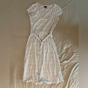 Lucky Brand cotton striped midi dress